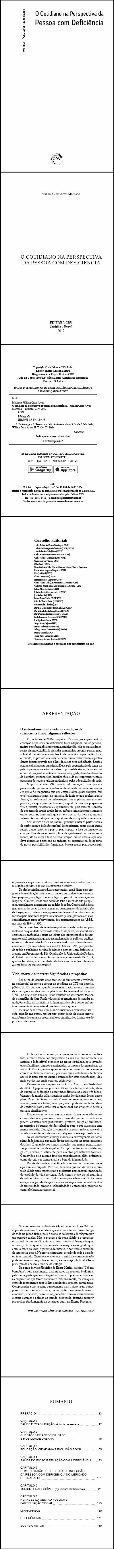 O COTIDIANO NA PERSPECTIVA DA PESSOA COM DEFICIÊNCIA